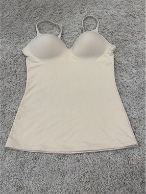 Maidenform Beige Shaping Camisole with Built-in Bra Size Large